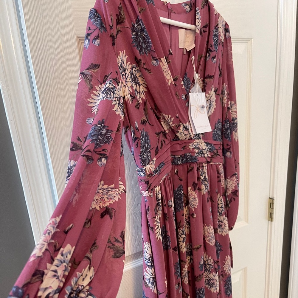 Beautiful brand new long sleeve maxi dress